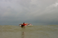 Bron Paddling at Cocoa Beach
