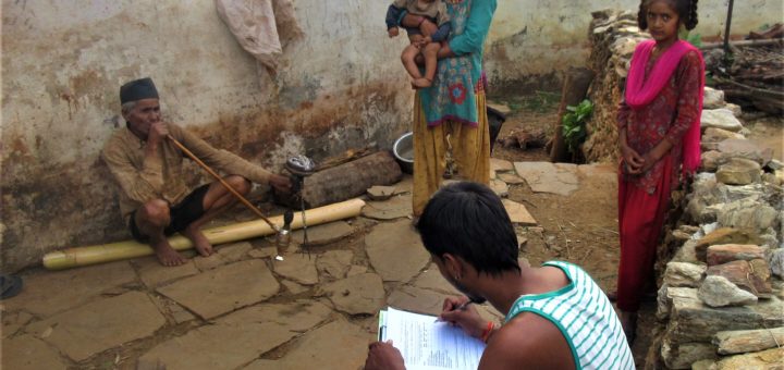 Conducting a household survey