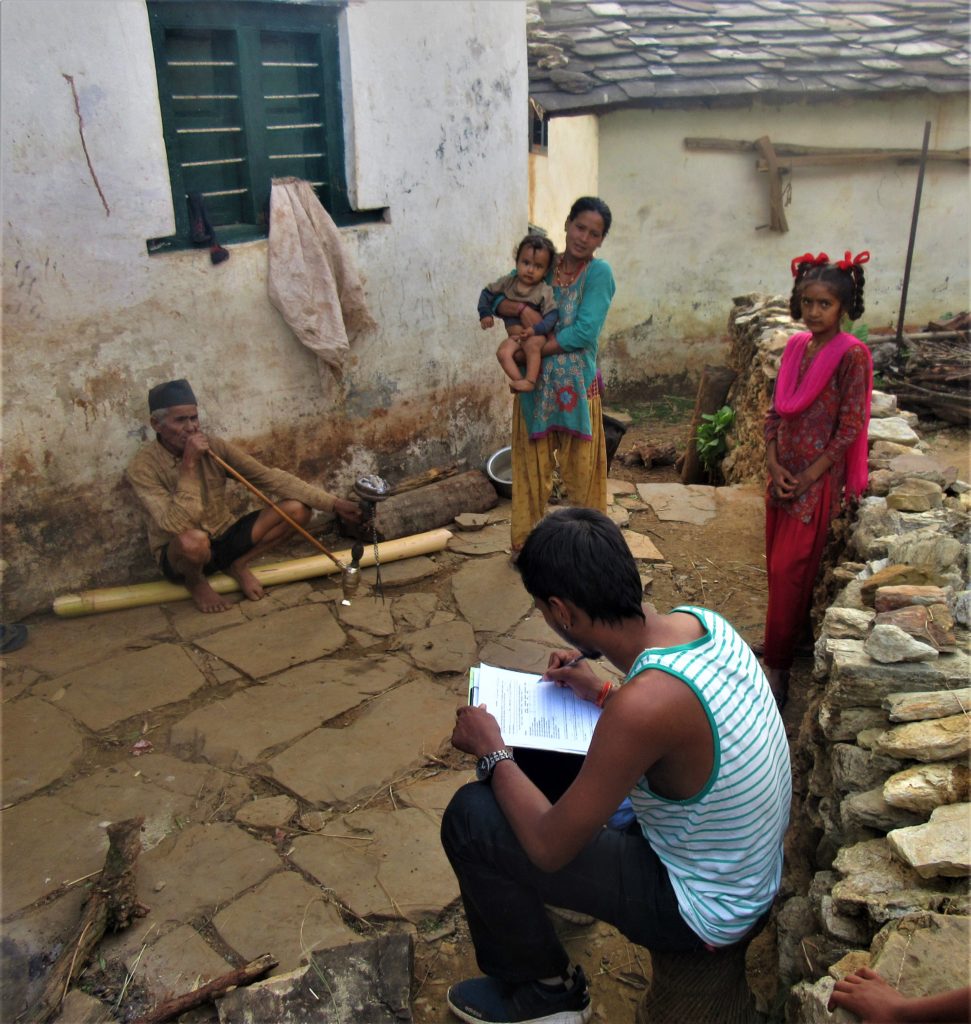 Conducting a household survey