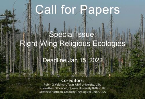 CFP: Right-Wing Religious Ecologies