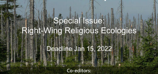 CFP: Right-Wing Religious Ecologies